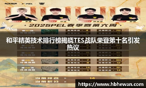 和平精英技术排行榜揭晓TES战队荣登第十名引发热议