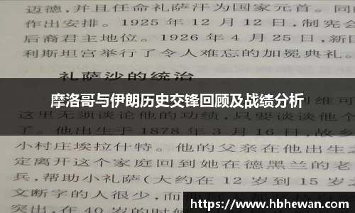 摩洛哥与伊朗历史交锋回顾及战绩分析